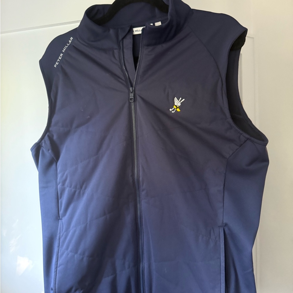 Peter Millar Navy Blue Fuse Hybrid Vest men’s small
